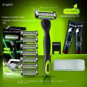 Non-Electric Shaving Set with Foam and Shaving Cream