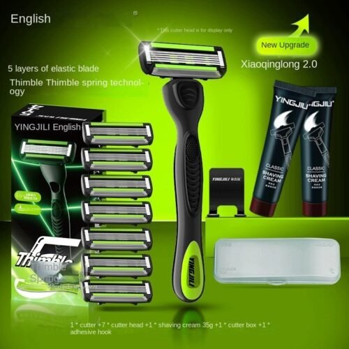 Non-Electric Shaving Set with Foam and Shaving Cream
